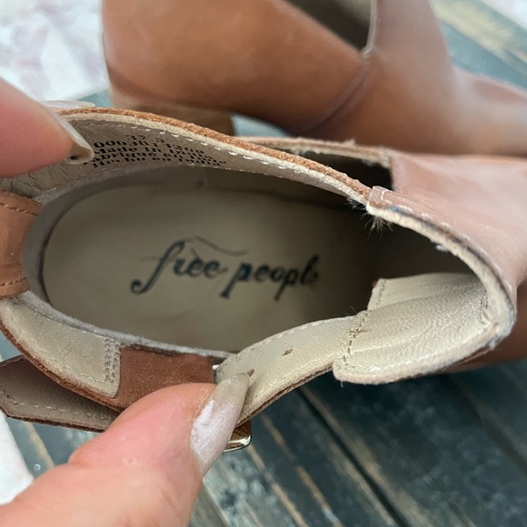 Free People Brady Buckle Bootie. Size 37.5 or 7.5 NWT. 3" heel. - Picture 7 of 11